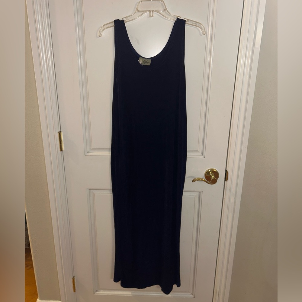 Ethos Los Angeles Navy Blue Maxi Dress Size XL